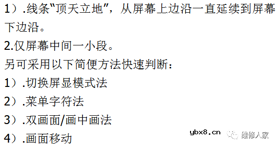 液晶电视维修之液晶屏屏逻辑板和屏坏简易判断及检修。 