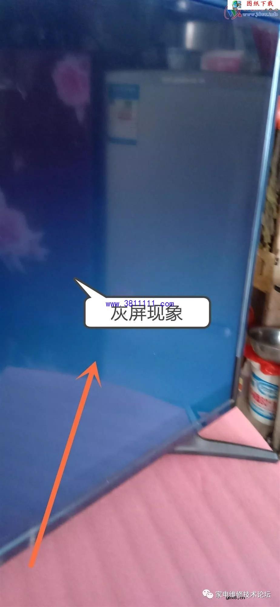 小米液晶电视L49M5-AZ背光亮但没有显示的现象维修 