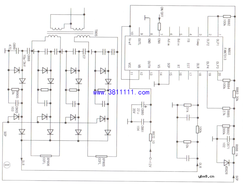 海信TLM32V86K型液晶彩电背光电路保护故障检修 