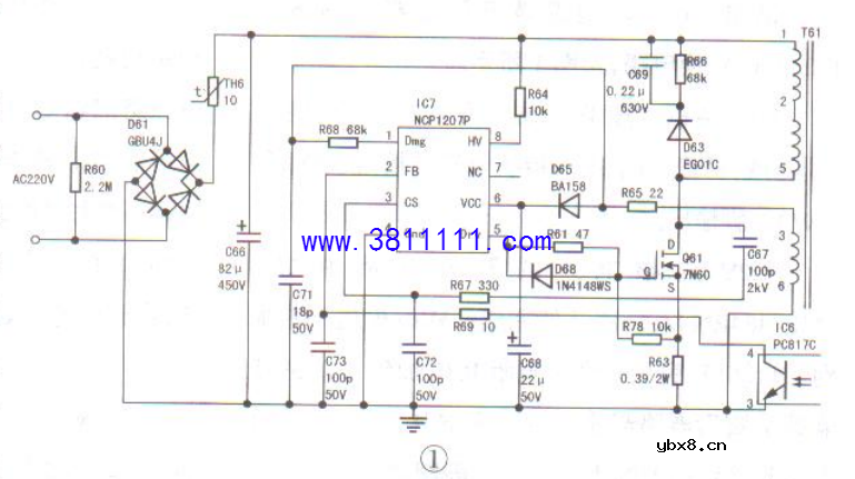 创维22L08IW型液晶彩电,三无的维修实例 
