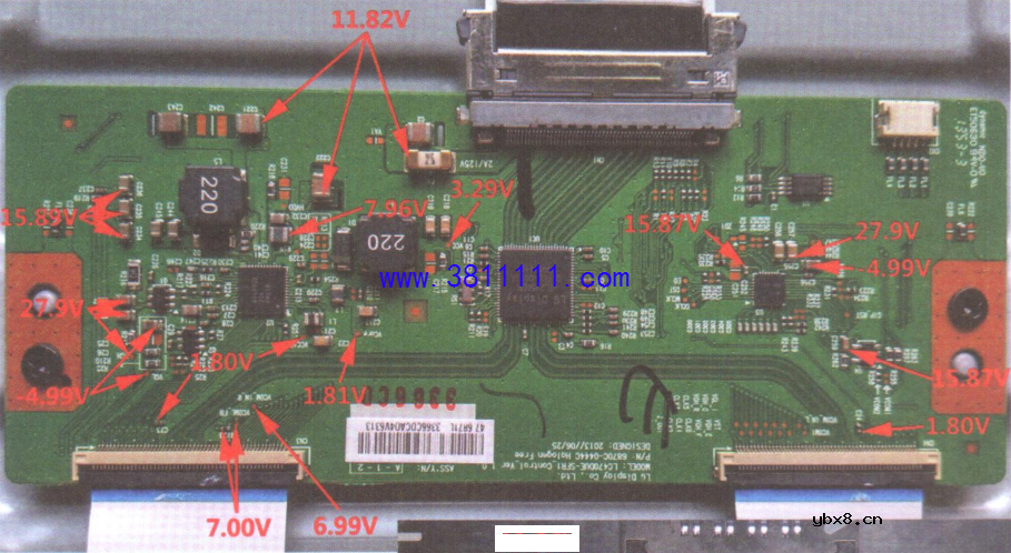 35款液晶彩电逻辑电路关键点实测电压(一) 