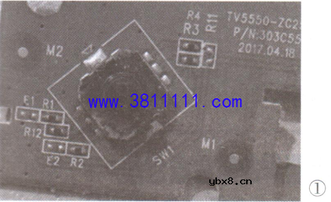 海尔LS55AL88T71型液晶彩电光标乱跑的故障检修 