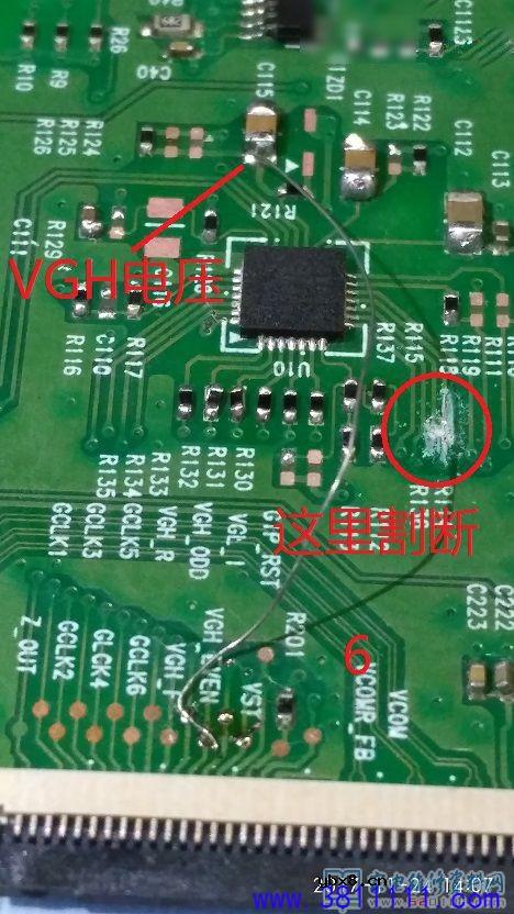 用刀割法修复42寸LG液晶电视重影跳动的故障 