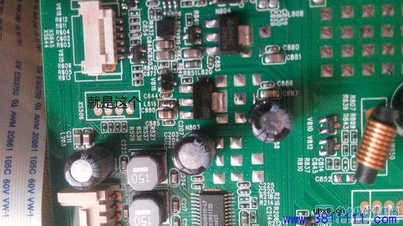 康佳LED40M1200AF液晶电视绿灯亮但不开机的维修 