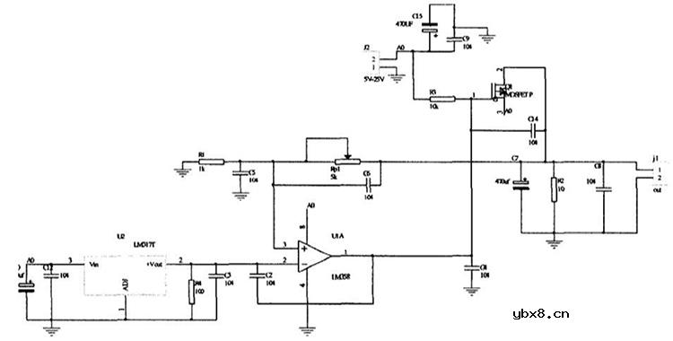 lm358的工作原理及引脚，基于LM358的直流稳压电源及漏电保护系统设计