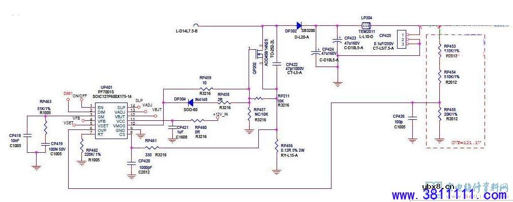 长虹43D2000N液晶电视灯条电流技改办法 