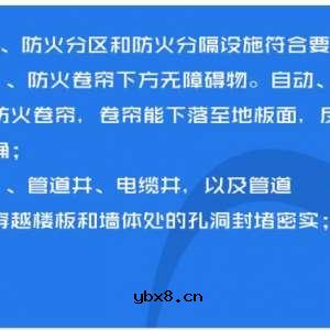 建设工程消防监督管理规定消防安全检查必查内容 
