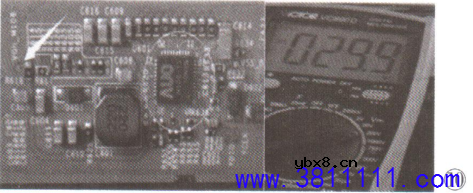 长虹LED38C2000(UJ1M)型机,热机后不定时花屏的维修 