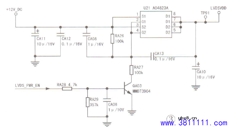 长虹55E8 型液晶电视， 三无的故障维修 