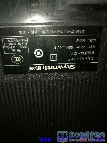 创维42L05HF液晶电视雷击后电源损坏的故障维修 