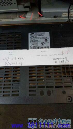 图解三星61寸DLP光显电视花屏故障的维修 图解三星61寸DLP光显电视花屏故障的维修