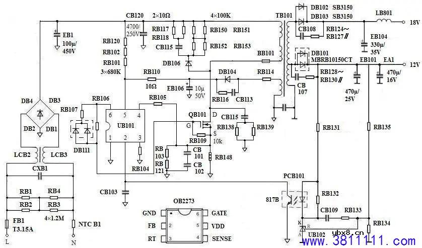 先锋LED-32B960液晶电视电源电路维修 