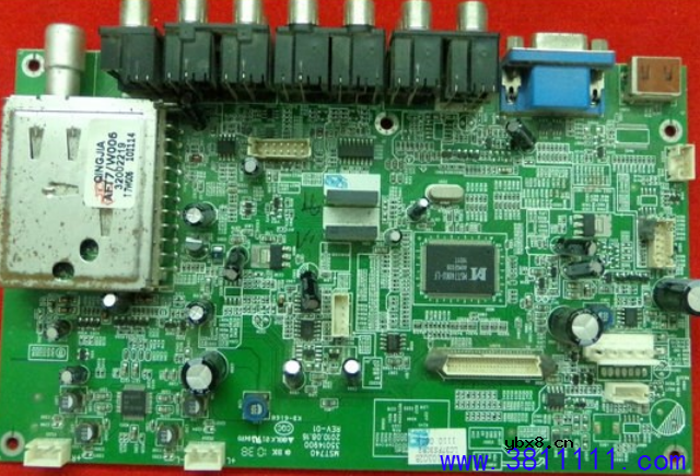 LC37FS30B康佳液晶电视屏无光，背光灯亮的维修 