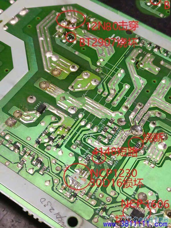 夏普LCD-32G100A液晶电视电源板故障维修 