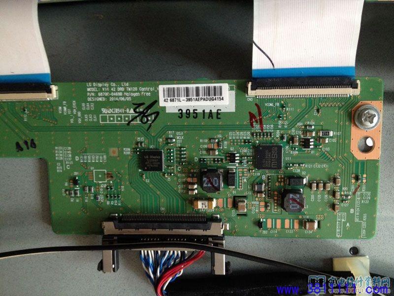 康佳LED42E330N液晶电视开机后背光保护的维修 康佳LED42E330N液晶电视开机后背光保护的维修