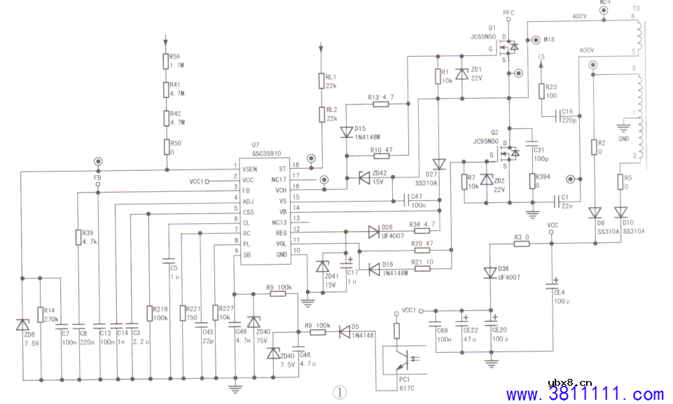 创维55F5型机电源板故障维修3例 