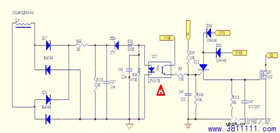 创维LED背光超薄电源电路介绍。 