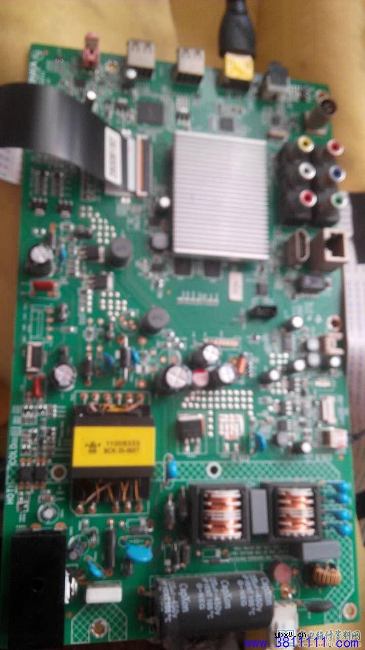 康佳LED40M1200AF液晶电视绿灯亮但不开机的维修 