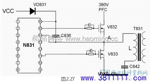 海信TLM40V68P液晶电源板（1673板）电路原理分析 
