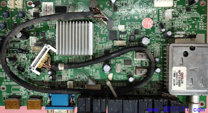 LC37GS80C(MSD289平台)康佳电视不定时图像出绿边(鬼脸)的维修 