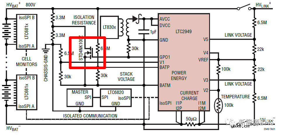 总电压采样电路中使用MOS作为开关的问题