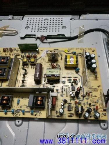 创维42L05HF液晶电视雷击后电源损坏的故障维修 