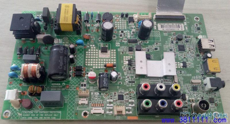 康佳LED32F1100CF液晶电视大块虚焊造成的故障不开机 