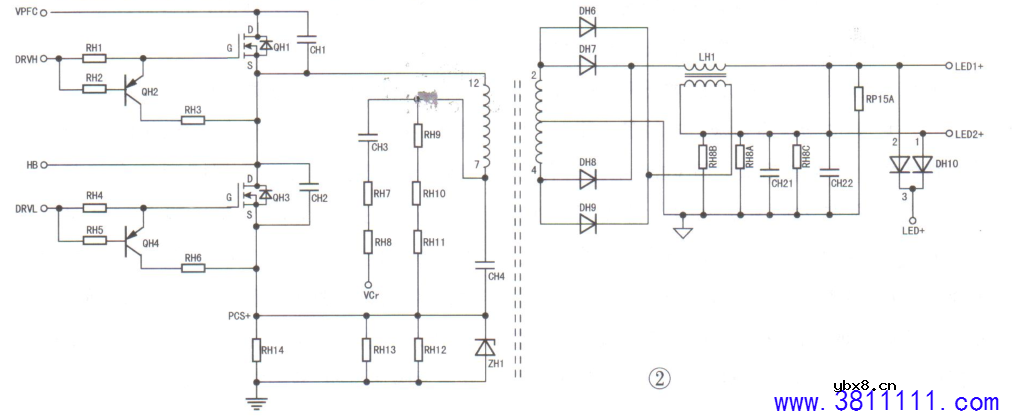 长虹55D2000i彩电,开机后黑屏,背光不亮的维修 