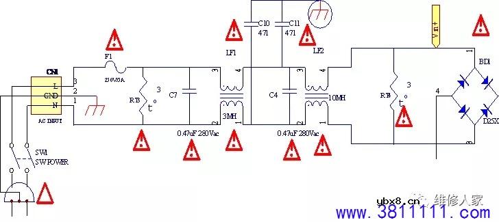 创维LED背光超薄电源电路介绍。 