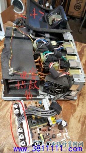 图解三星61寸DLP光显电视花屏故障的维修 图解三星61寸DLP光显电视花屏故障的维修