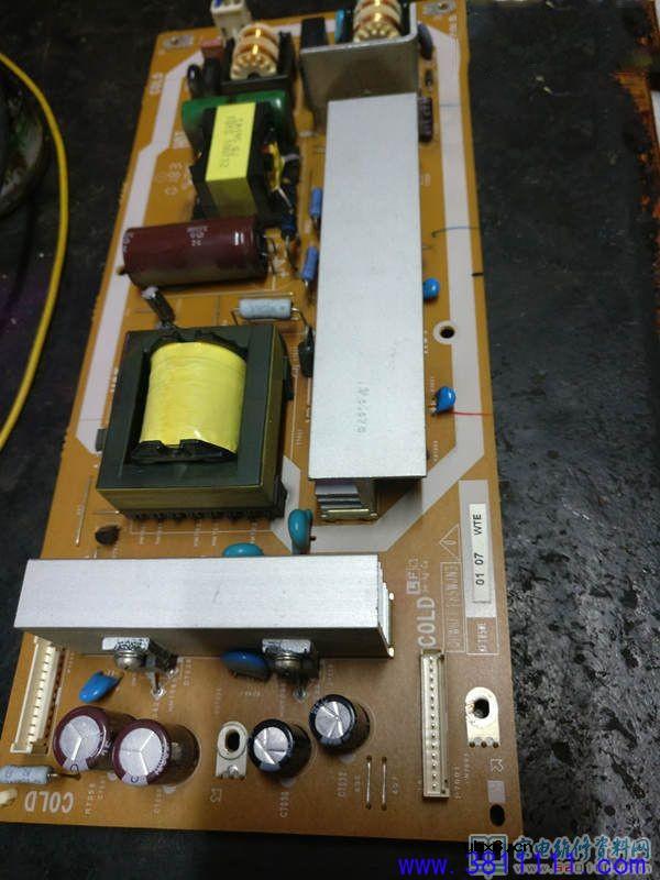 夏普LCD-32G100A液晶电视电源板故障维修 