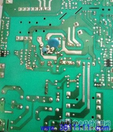 海尔L32F1液晶电视测24v，只有2.2v，5v正常待机指示灯亮但不开机的故障维修 