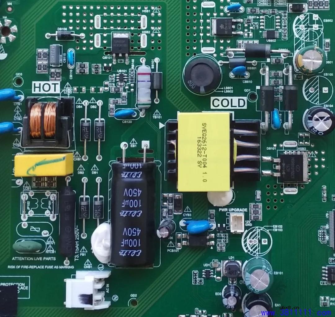 先锋LED-32B960液晶电视电源电路维修 