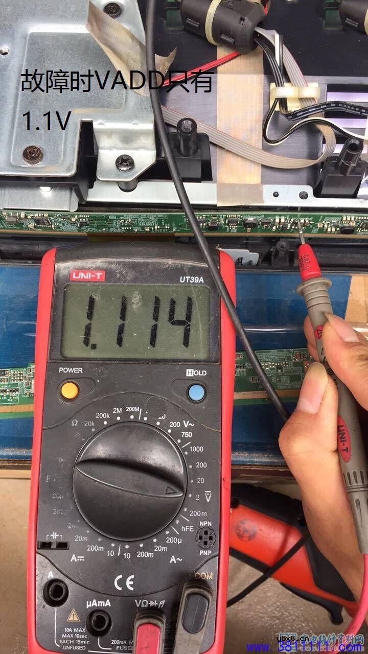 康佳LED40F3800CF液晶电视灰屏故障维修过程 