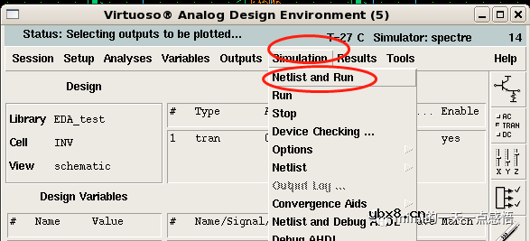 CMOS模拟集成电路之反相器链电路的建立和前仿真