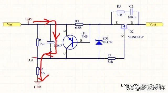分享一个限流恒流电路