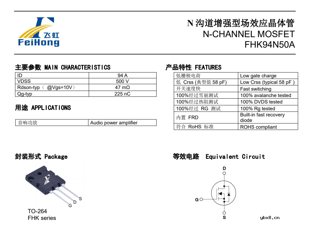 3000W舞台音响功放MOS管应用方案介绍