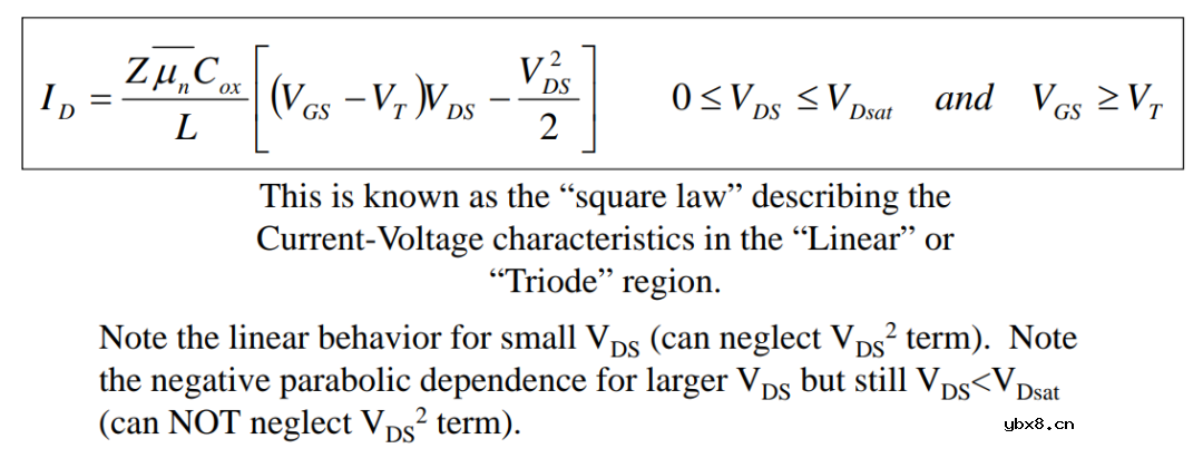 沟道反型层阈值电压Vth介绍