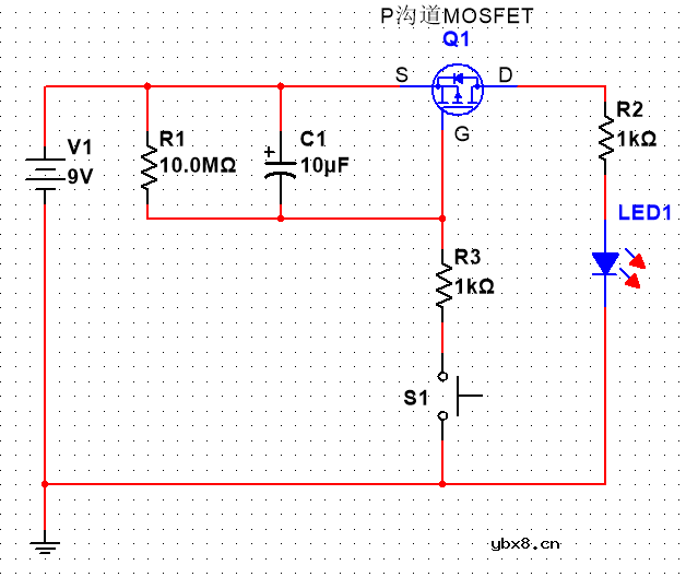 一个由RC电路和P沟道场效应管组成的延时关机电路分析 一个由RC电路和P沟道场效应管组成的延时关机电路分析