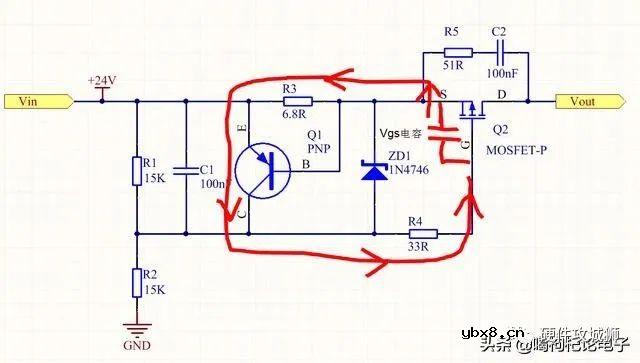 分享一个限流恒流电路