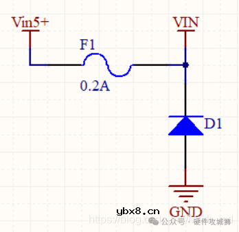 电源输入反接保护电路的两种电路形式