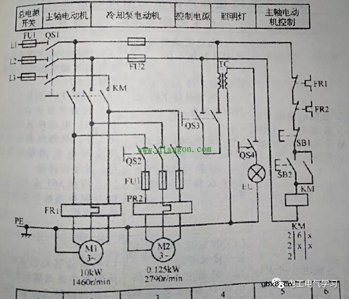 处理一起车床主轴电机启动后不能自锁收费200老板却说太贵只给150 