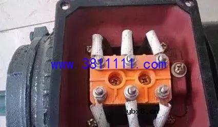 看懂电机接线方法，记住电机接线端的样子，一横为星型，三竖为三角形接法 