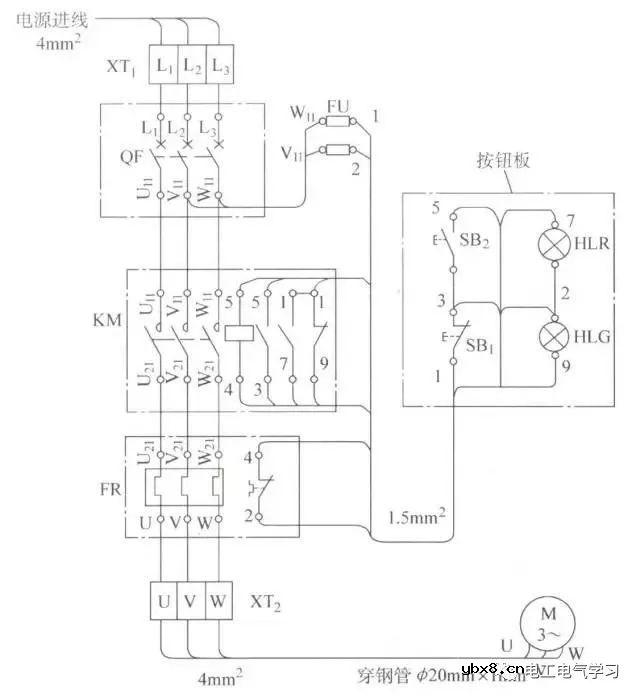 分享三相交流异步电动机控制电路的学习基本步骤 