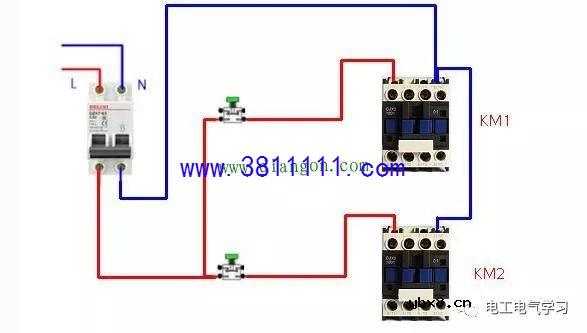 从简单到复杂的交流接触器常用接线电路图和实物图 电工必须知道的 