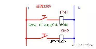 从简单到复杂的交流接触器常用接线电路图和实物图 电工必须知道的 