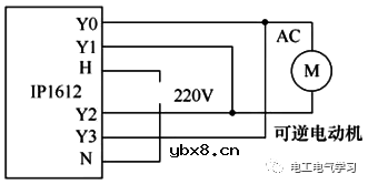 采用PLC为晶体管输出型进行电动机的正反转控制电路分析 