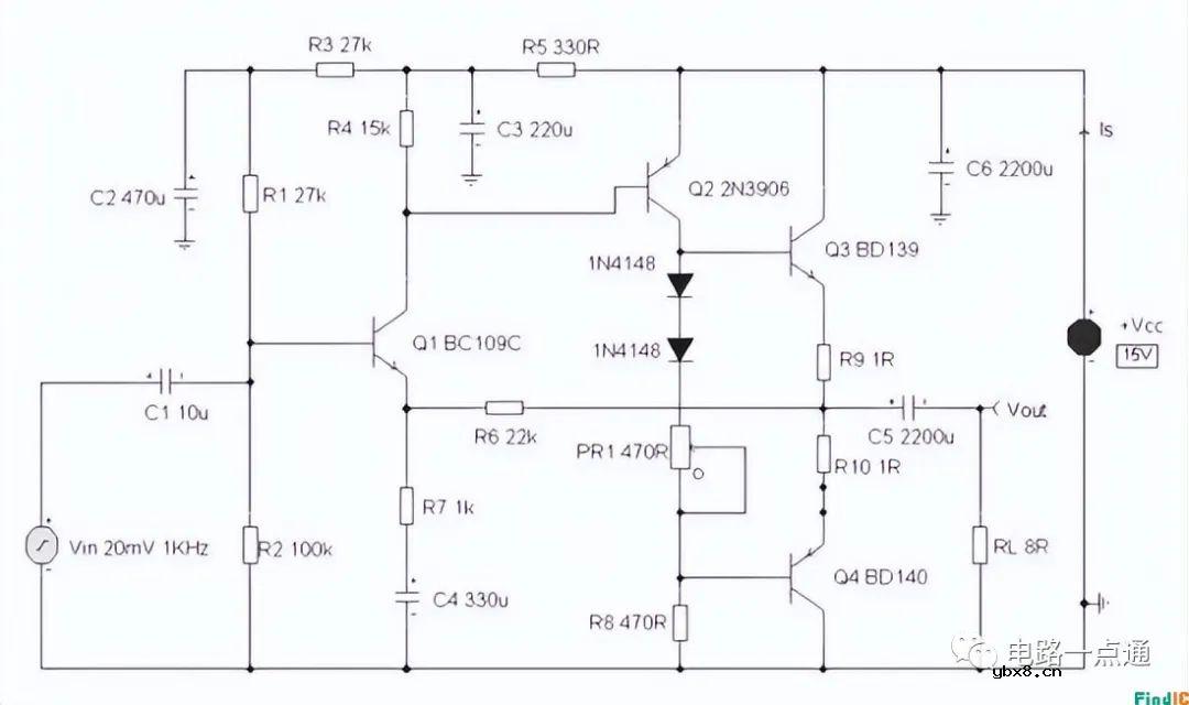 NPN晶体管BD139的用途和电路案例