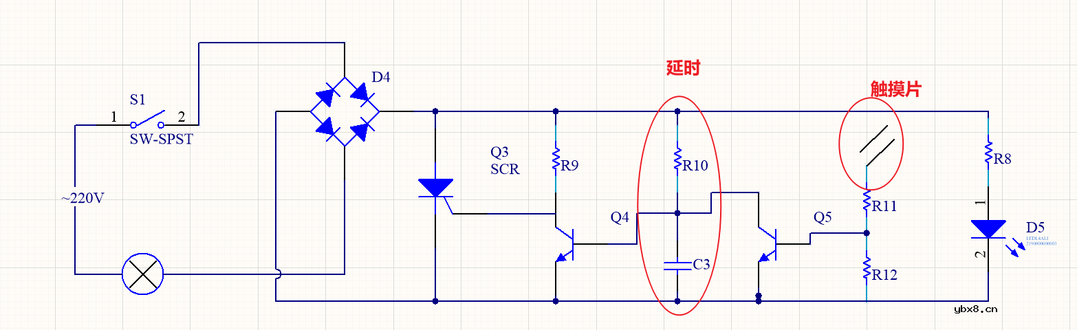 触摸开关电路的工作原理分析