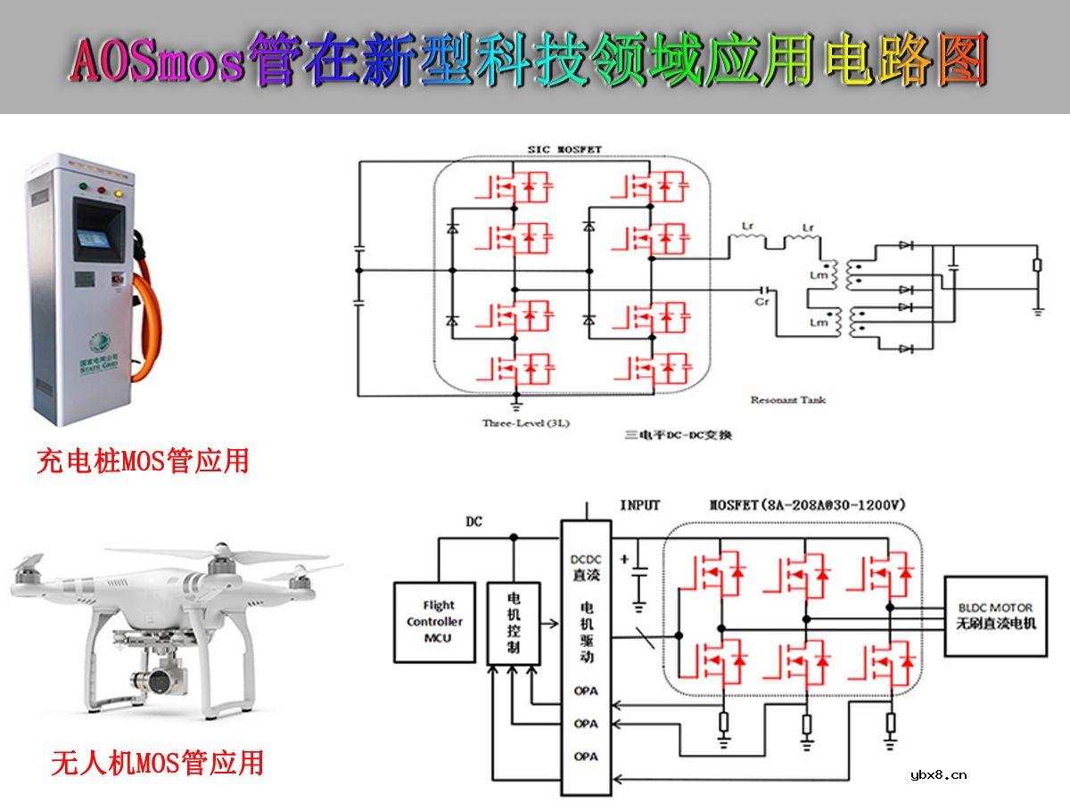 五大行业领域应用MOSFET电路原理图——AOS mos管